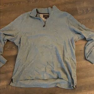 Black brown quarter zip sweater